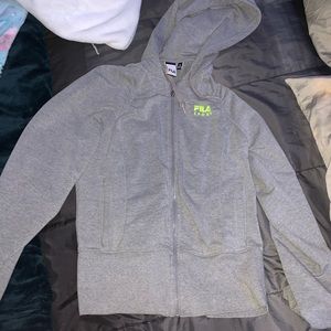 Fila gray zip up
